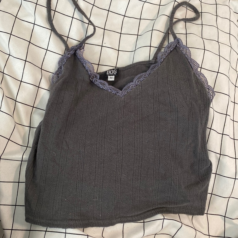 Grey lace urban outfitters tank top
